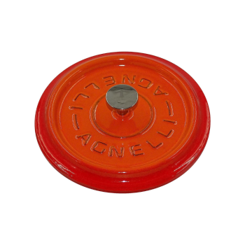 Cast iron two-handle saucepan with lid 32cm