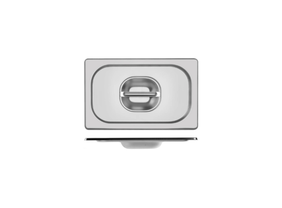 Gastronorm GN 2/8 Stainless Steel Lid with Handle
