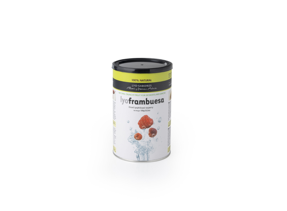 Freeze-dried whole raspberries in a jar 90 gr