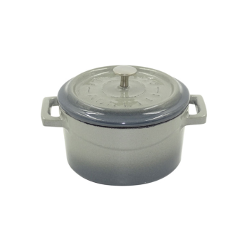 Cast iron two-handle saucepan with lid 20cm