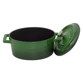 Mini oval saucepan with two cast iron handles with lid 12x9cm