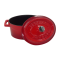 Mini oval saucepan with two cast iron handles with lid 12x9cm