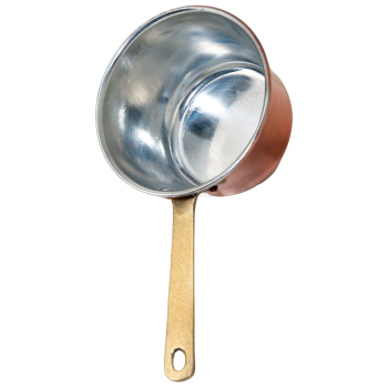 Mini polenta pot 1 portion – Handcrafted copper with handle