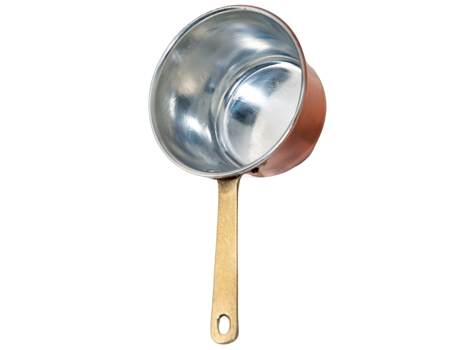 Mini polenta pot 1 portion – Handcrafted copper with handle