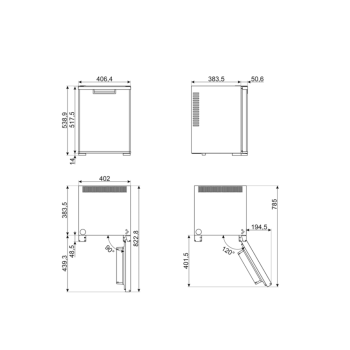 Smeg 40-liter minibar - MTE40
