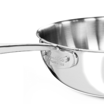 Aluinox 3-Ply Stainless Steel Stir-Frying Pan