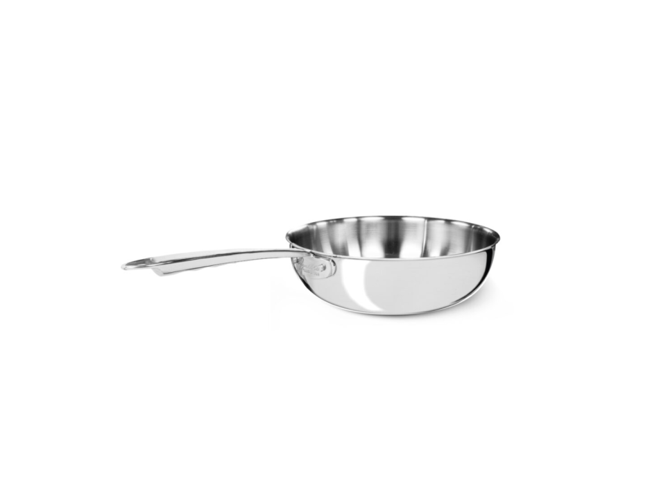 Aluinox 3-Ply Stainless Steel Stir-Frying Pan