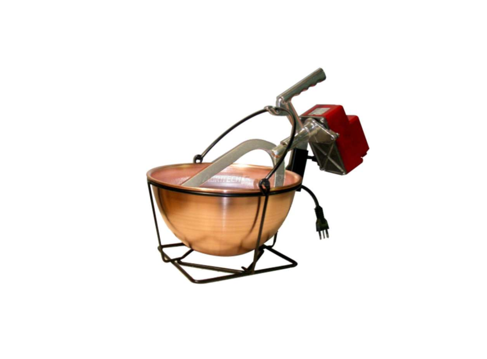 3.5L Electric Copper Polenta Pot with Automatic Mixer