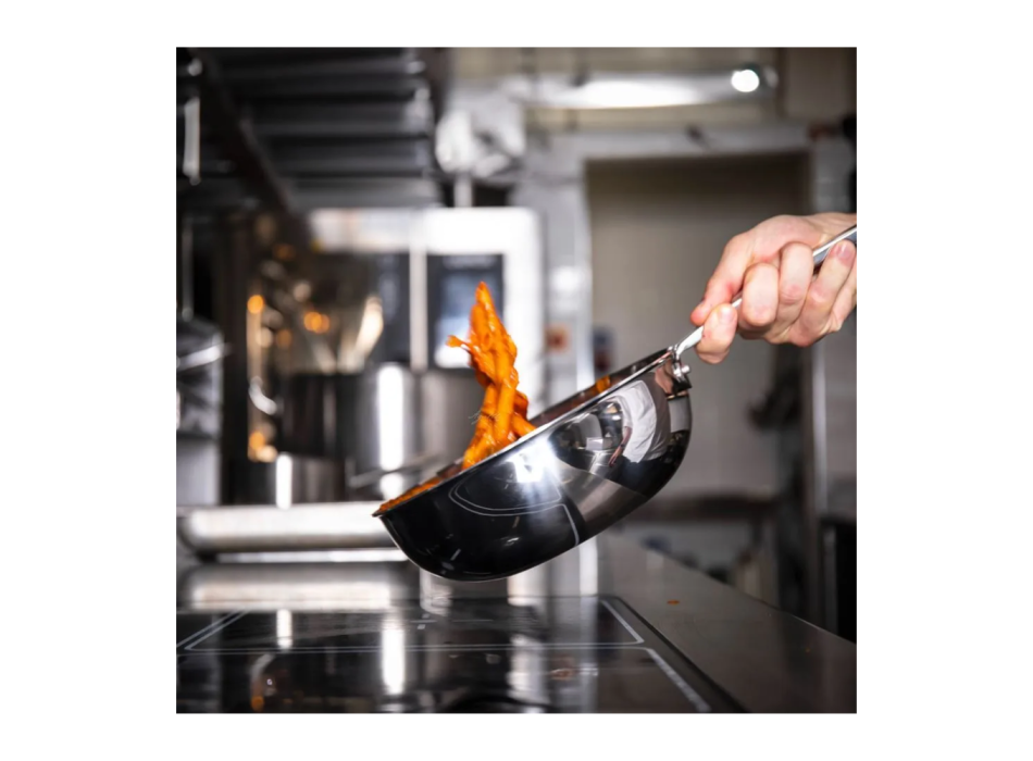 Agnelli 3-Ply Stainless Steel Wok Pans – 20 cm