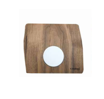 Tartare Plate in Walnut and Ceramic 25 cm – Grattoni 1892