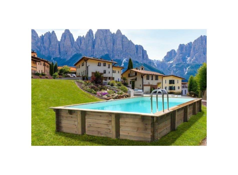 Rectangular pool 800x500 cm