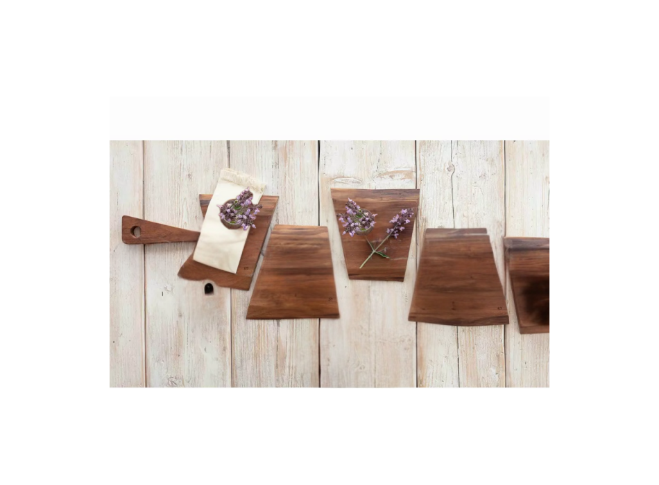 Walnut wood cutting board from S to XL - 5 pieces