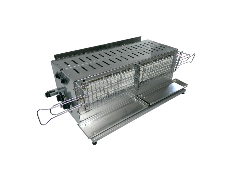 Tecnoroast TGPD-60 Double Gas Pro – Professional Automatic Gas Grill for 60 Arrosticini