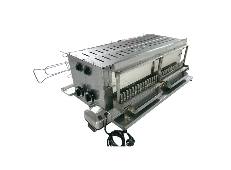 Tecnoroast TGPD-60 Double Gas Pro – Professional Automatic Gas Grill for 60 Arrosticini