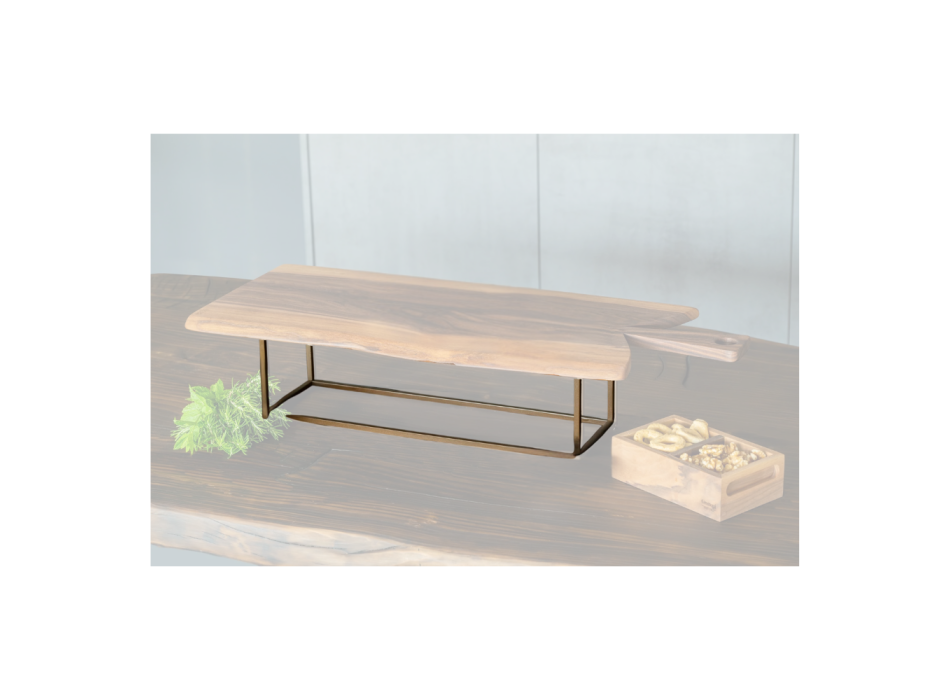 Support/rehausseur en métal pour planches à découper