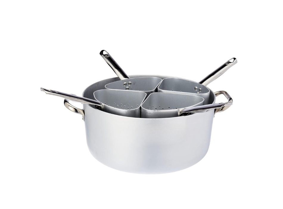 Cocotte avec 4 passoires hautes à deux anses