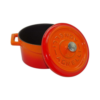 Casserole en fonte à deux anses avec couvercle 20cm