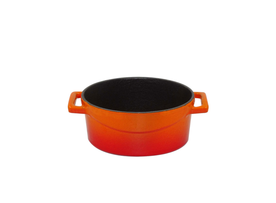 Casserole ovale à deux anses en fonte avec couvercle 29x22cm