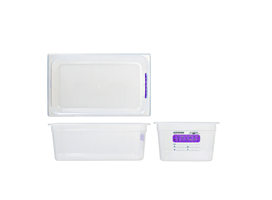 Conteneur Gastronorme GN1/1 HACCP en polypropylène