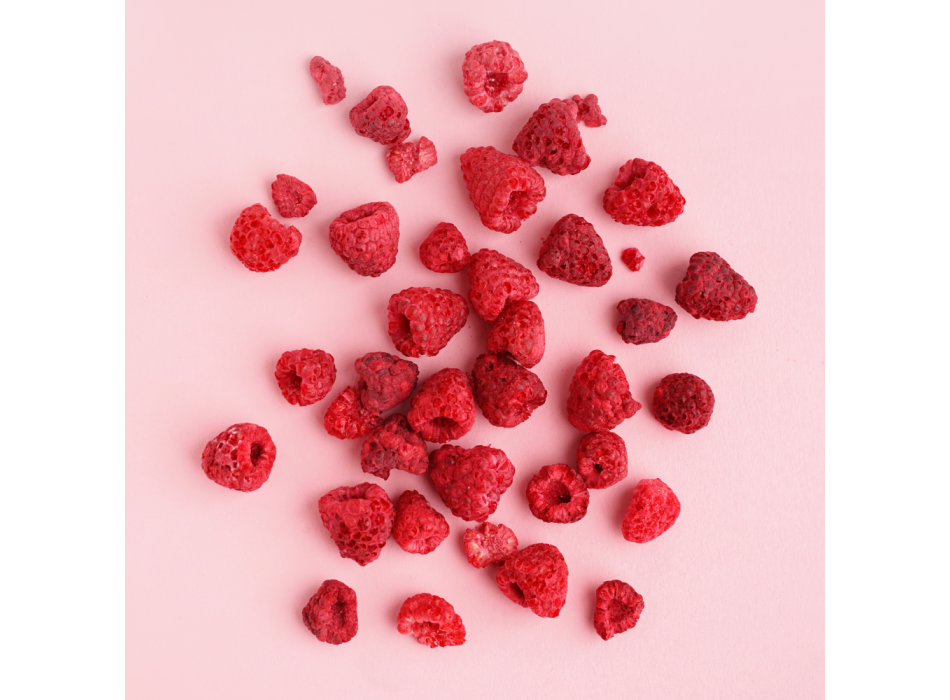 Framboises entières lyophilisées en bocal 90 gr