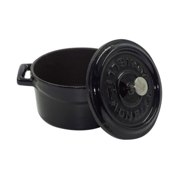 Casserole en fonte à deux anses avec couvercle 20cm