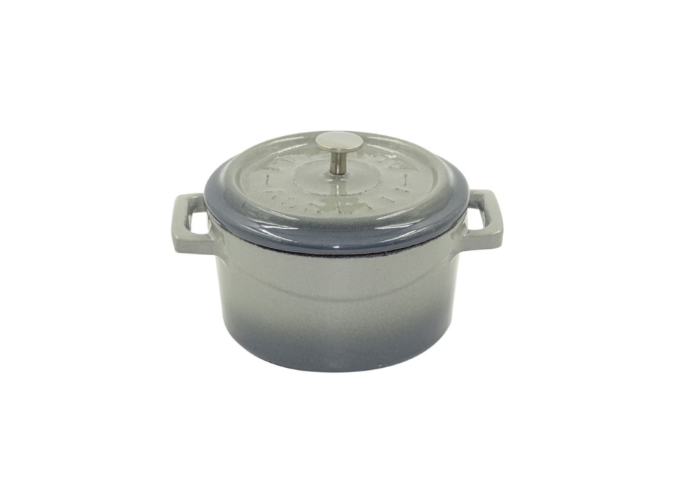 Casserole en fonte à deux anses avec couvercle 20cm