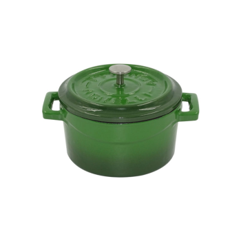 Casserole en fonte à deux anses avec couvercle 20cm