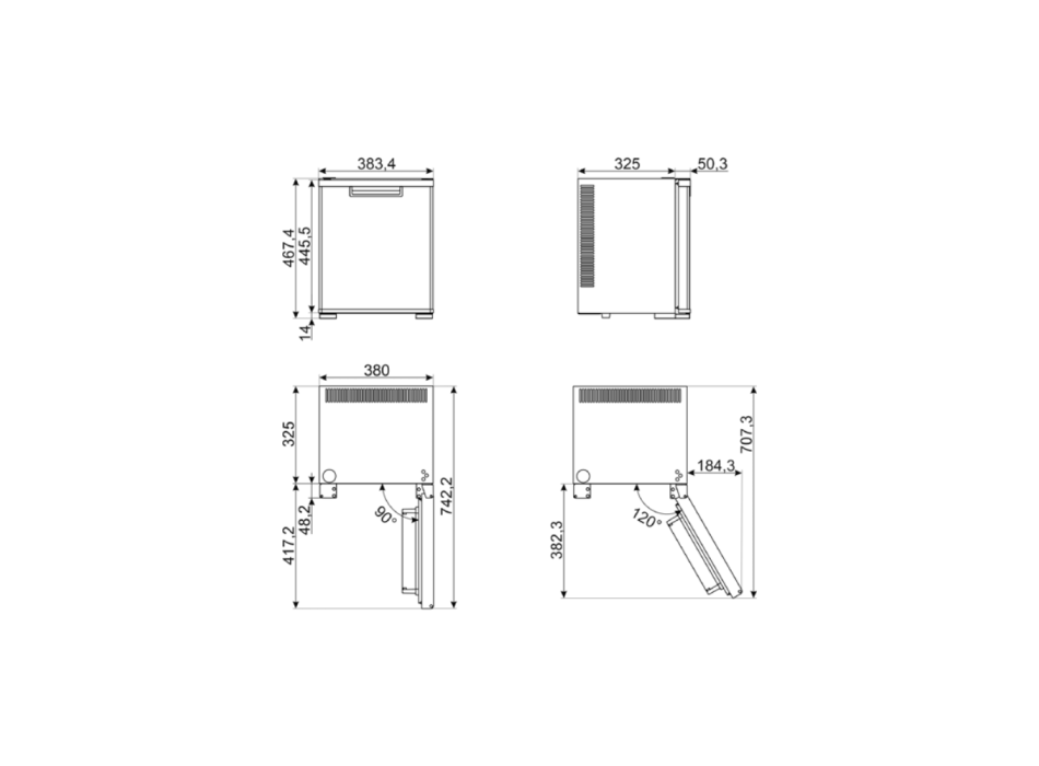 Minibar Smeg 30 litres - MTE30