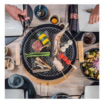 Assiette ronde Hibachi Ø30