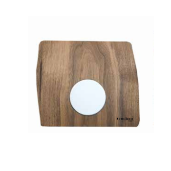 Assiette à tartare en noyer et céramique 25 cm – Grattoni 1892