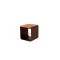 Tabouret OnFire en Corten avec assise en bois
