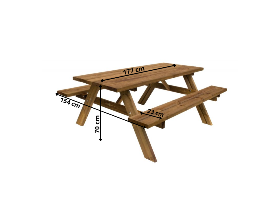 Table de pique-nique en bois