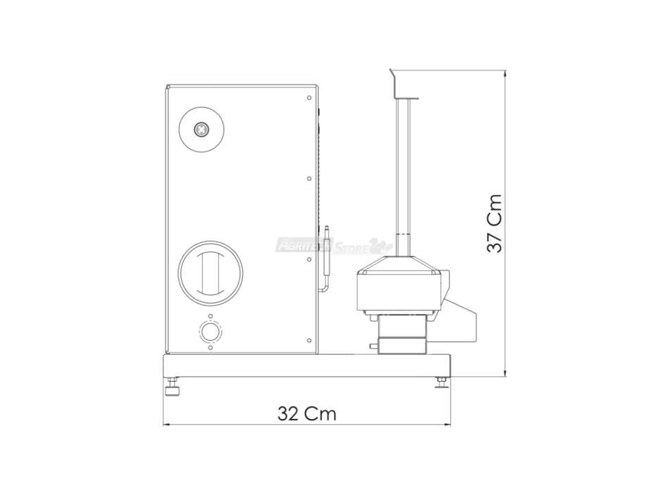 Tecnoroast TGP-30 Single Gas Pro – Gril à gaz automatique professionnel pour 30 arrosticini