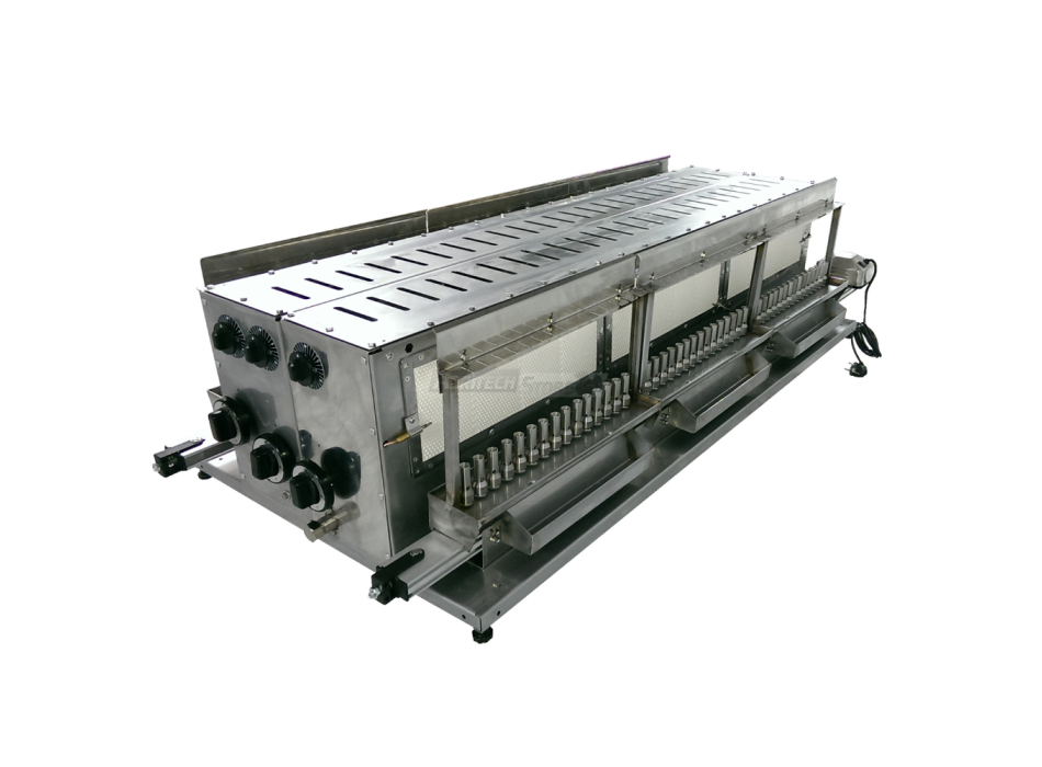 Tecnoroast TGPD-90 Double Gas Pro – Grill à gaz automatique professionnel pour 90 arrosticini
